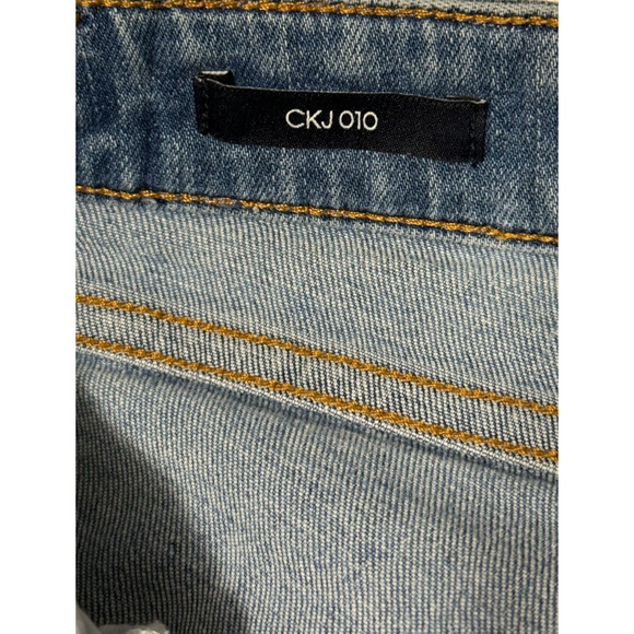 Calvin Klein Jeans Womens 28 x 28 Blue Slim Fit Med Rise Skinny CKJ 010 - Picture 6 of 10
